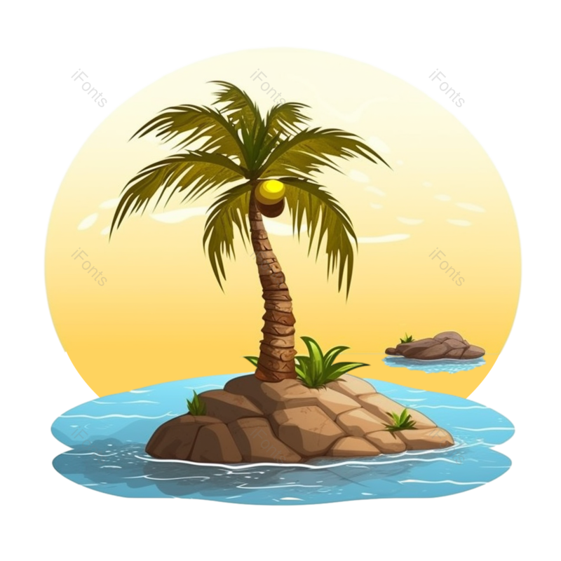 图标图片,天空元素,海洋PNG,旅游图标免抠素材